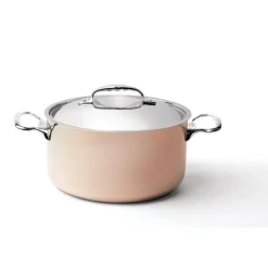 Faitout cuivre 16cm + couvercle Prima Matera De Buyer
