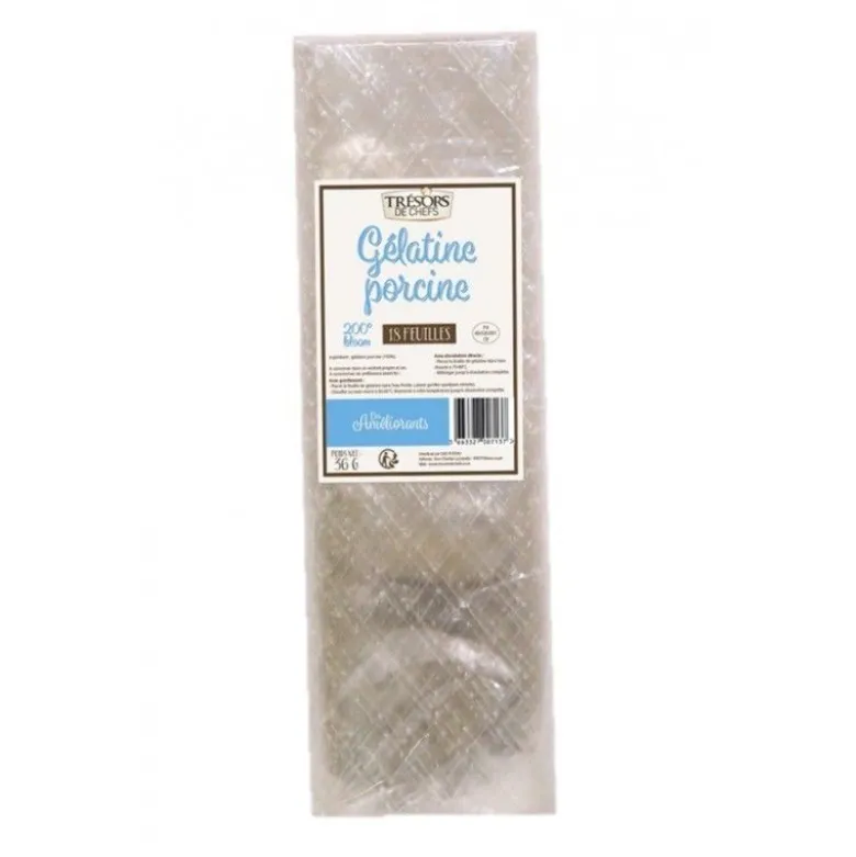 Feuille de gélatine x18 - Trésors de Chefs