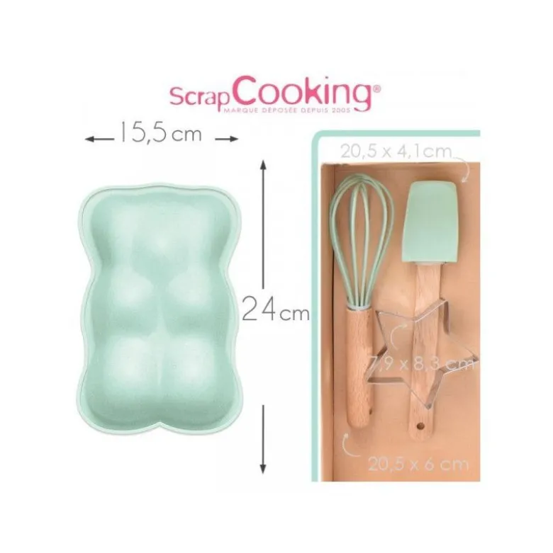 FIN DE SERIE Coffret pâtisserie Ourson - ScrapCooking
