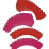 FIN DE SERIE Contour cupcake rose & rouge pailleté x24 - Wilton