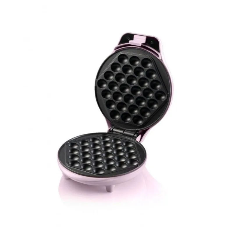 FIN DE SERIE Gaufrier Bubble Waffle 700w Rose clair - Bestron