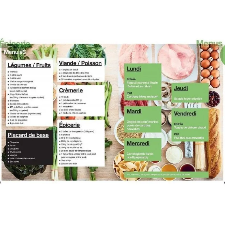 FIN DE SERIE Livre recettes En 2h Cuisine pour toute la semaine - Hachette Cuisine