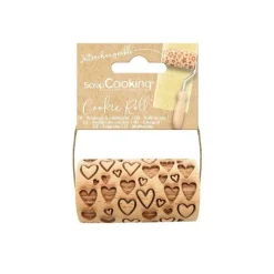 FIN DE SERIE Mini rouleau empreintes coeur - ScrapCooking