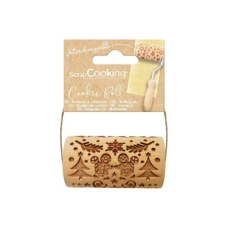 FIN DE SERIE Mini rouleau empreintes pain d'épices - ScrapCooking