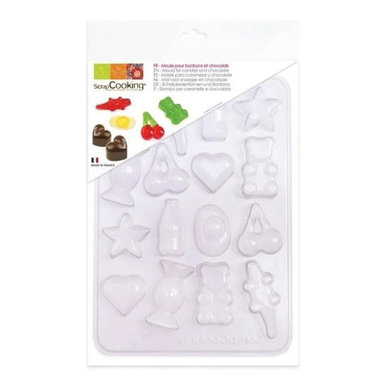 FIN DE SERIE Moule bonbons et chocolats x16 - ScrapCooking