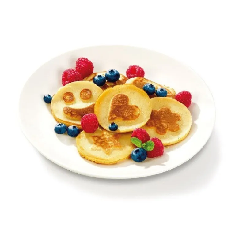 FIN DE SERIE Moule à pancakes et oeufs 4 décors - Tescoma