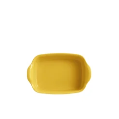 FIN DE SERIE Plat à four rectangulaire individuel 22 cm jaune Provence - Emile Henry