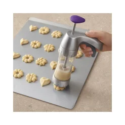 FIN DE SERIE Presse à biscuits métal + 12 disques - Wilton