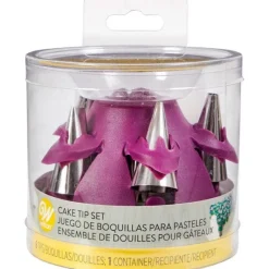 FIN DE SERIE Set 6 douilles Gâteau + boite rangement - Wilton