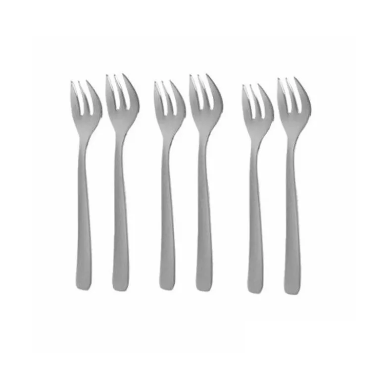 Fourchette a huîtres inox x6 - Chevalier