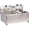 Friteuse inox 2 bacs 8L Mastercook
