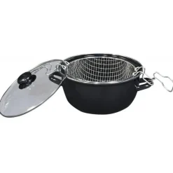 Friteuse traditionnelle noire 26cm - Baumalu