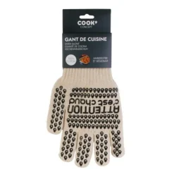 Gant anti chaleur coton et silicone - Cook Concept