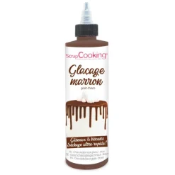 Glaçage marron prêt à l'emploi goût choco 130g - ScrapCooking