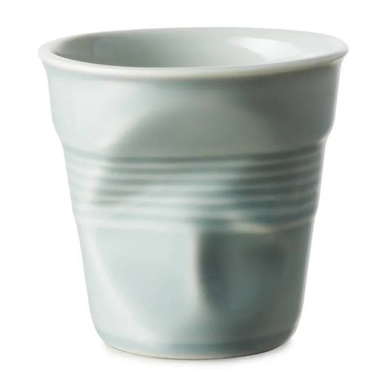 Gobelet froissé bleu mistral 8cl - Revol