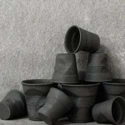 Gobelet froissé gris 100% recyclé 18cl - Revol