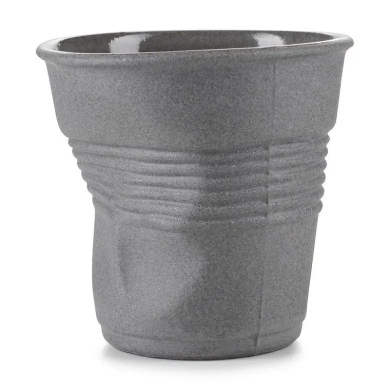 Gobelet froissé gris 100% recyclé 18cl - Revol