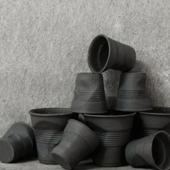 Gobelet froissé gris 100% recyclé 8cl - Revol