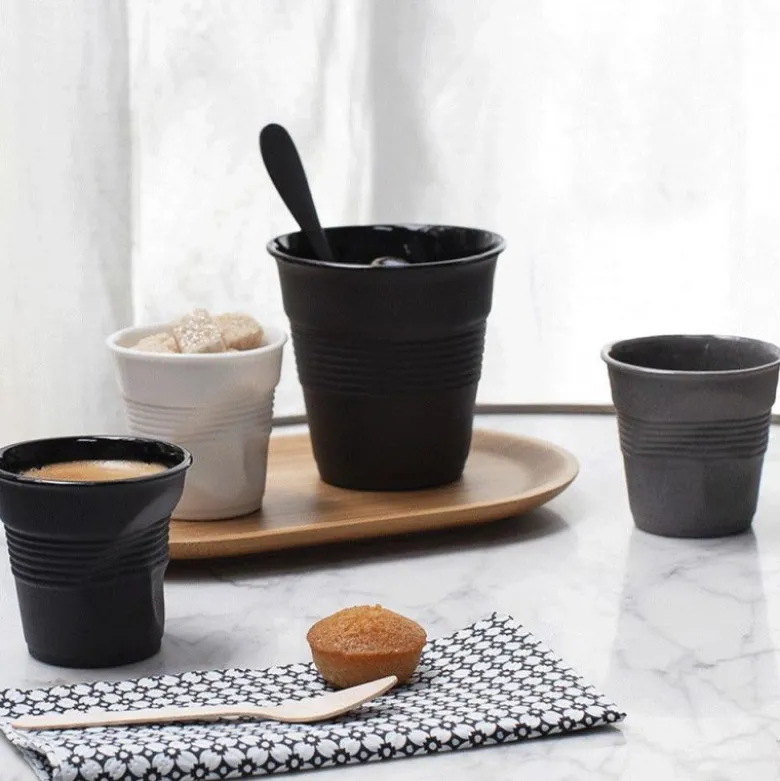Gobelet froissé gris 100% recyclé 8cl - Revol