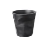 Gobelet Froissé noir satiné 8cl - Revol