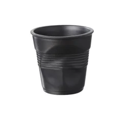 Gobelet Froissé noir satiné 8cl - Revol