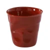 Gobelet Froissé rouge piment 8cl - Revol