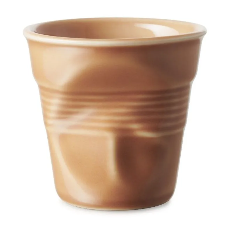 Gobelet froissé terre de sienne 8cl - Revol