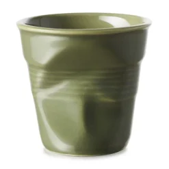 Gobelet froissé vert garrigue 8cl - Revol