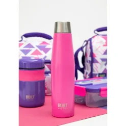 Gourde de sport inox rose fuschia 540 ml - Built