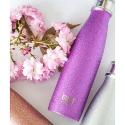 Gourde inox violet pailleté 500 ml - Built