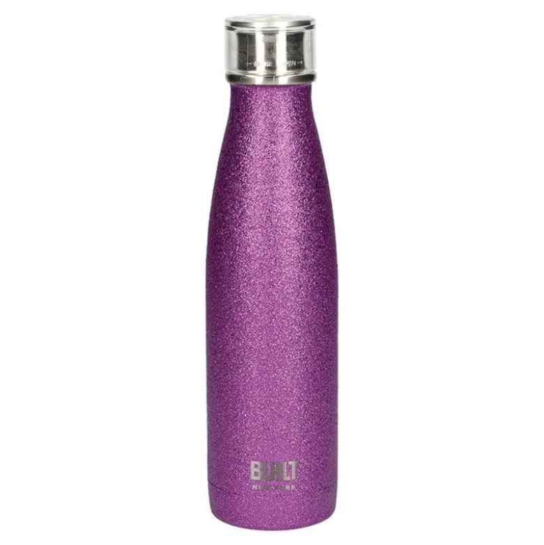 Gourde inox violet pailleté 500 ml - Built