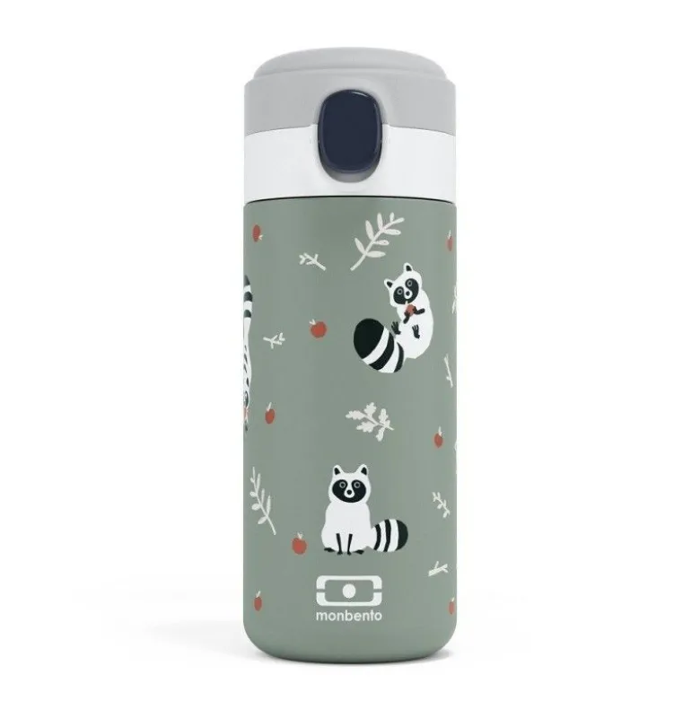 Gourde isotherme MB Pop Vert Raccoon - Monbento