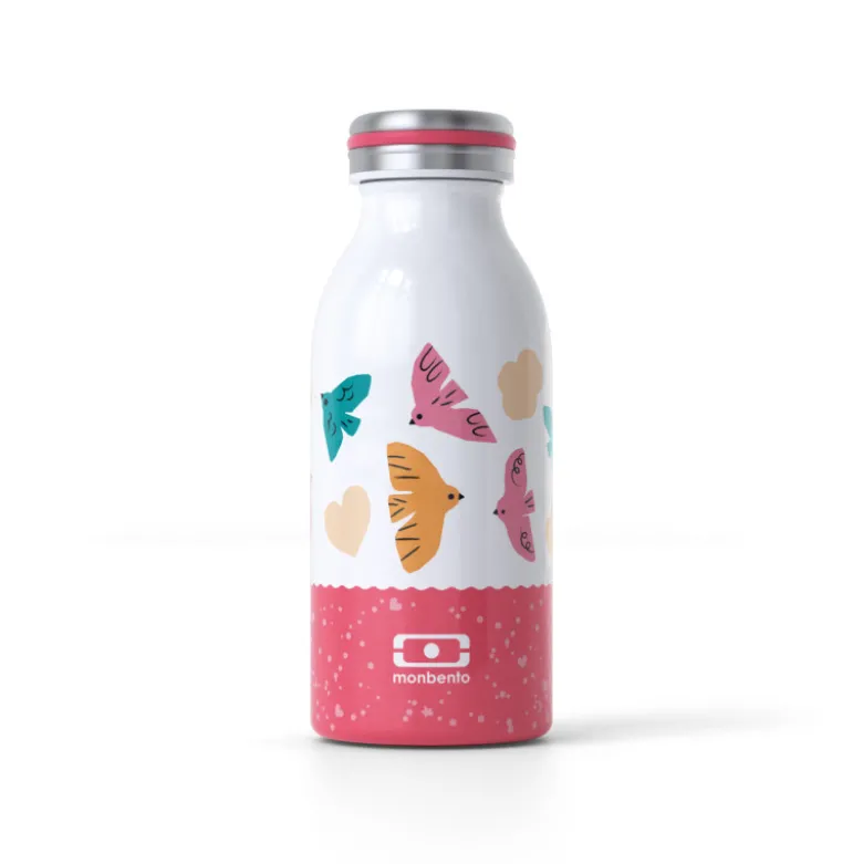 Gourde MB Cooly Rose Oiseaux - Monbento