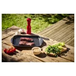 Grill pour Viande en Céramique Rectangulaire 38 cm Noir Grill to Table - Peugeot