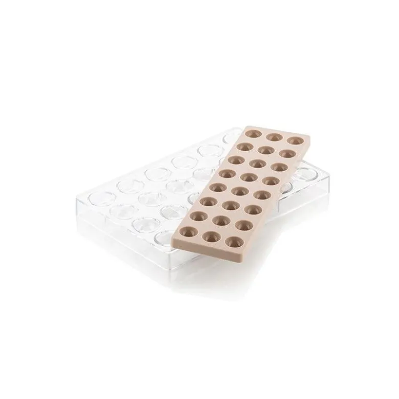Kit chocolat praliné demi sphère - Silikomart Professional