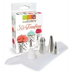 Kit douilles 3D Froufrou - ScrapCooking