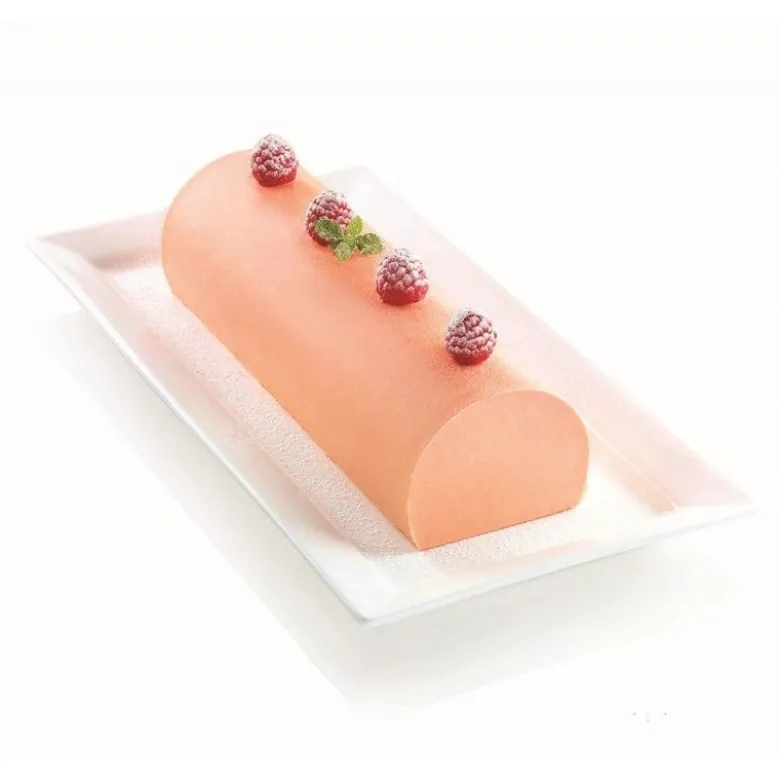 Kit moule bûche Frozen tapis silicone déco 3D - Silikomart
