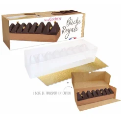 Kit moule Bûche royale - ScrapCooking