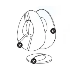 Kit moule Oeuf Creux x2 - Pavoni