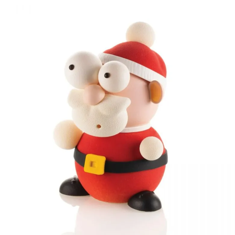 Kit Moules Chocolat Père Noël en PVC 18,8 cm x H 24,8 cm (x6) - Silikomart Professional