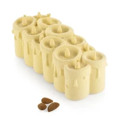 Kit moule silicone bûche de Noël bougies - Silikomart