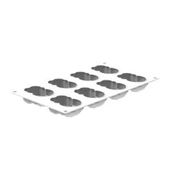 Kit Moule Silicone Lapin 7,6 x 5 x H 2,8cm (x8) - Silikomart