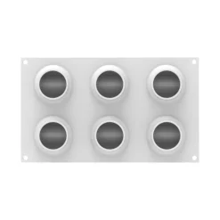 Kit Moule Silicone Maritozzo Ø 6,8 x H 4 cm (x6) - Silikomart