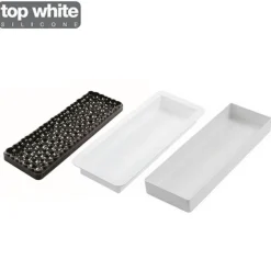 Kit moule silicone rectangle effet bulles - Silikomart