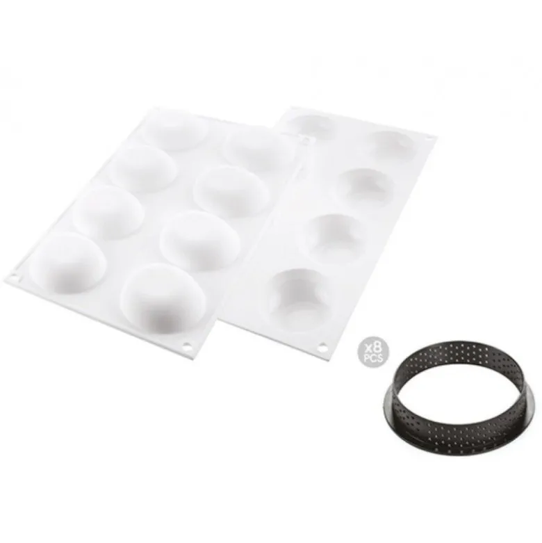 Kit Tarte Ring Palet Yann Couvreur 7cm x8 - Silikomart Professional