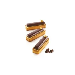 Kit Tarte Ring Rectangle 12x3,5cm x6 - Silikomart Professional