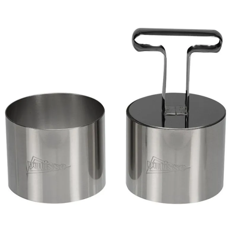 Lot de 2 cercles 7 cm + 1 poussoir - Patisse