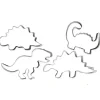 Lot de 4 Emporte-Pièces Dinosaure - Scrapcooking