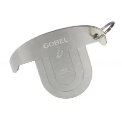 Lot de 3 raclettes à bûche inox - Gobel