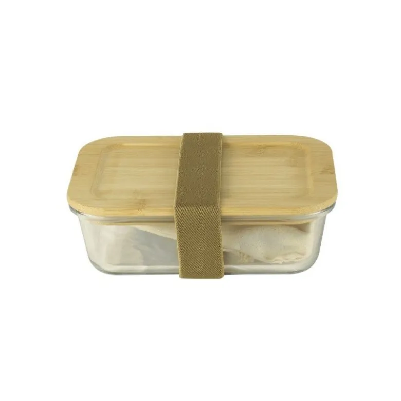 Lunchbox verre + couverts bambou - Pebbly